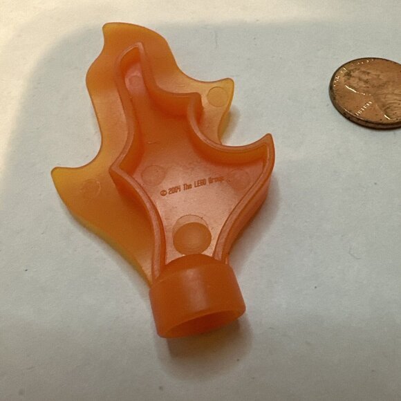 Lego Duplo Fire Flame Orange Translucent Blaze Replacement Piece for Fire House - Picture 6 of 6